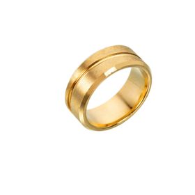 Chavin EC45SR Mat Gold Sarı Çelik Yüzük