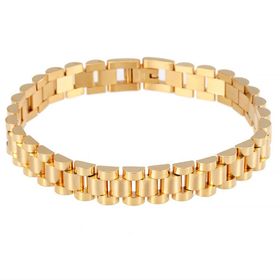 Chavin ED02SR Gold 316 L Çelik Parlak ve Mat Erkek Bileklik