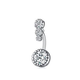Chavin ED05BY Dört Sıra Taşlı Göbek Piercing