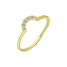 Chavin ED71SR Sarı Gümüş Taşlı Mini Eklem Yüzüğü
