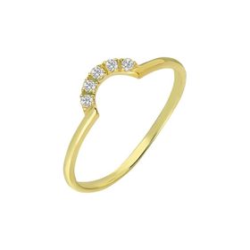 Chavin ED71SR Sarı Gümüş Taşlı Mini Eklem Yüzüğü