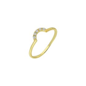 Chavin ED71SR Sarı Gümüş Taşlı Mini Eklem Yüzüğü