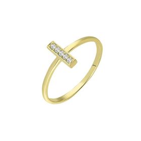 Chavin ED75SR Sarı Gümüş Taşlı Mini Eklem Yüzüğü
