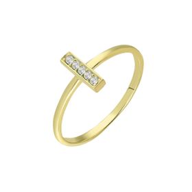 Chavin ED75SR Sarı Gümüş Taşlı Mini Eklem Yüzüğü