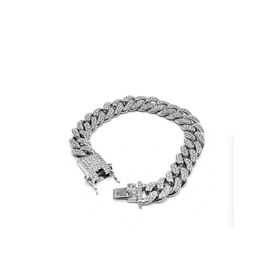 Chavin ED93SR 12 mm Kalın Gold Aloy Taşlı Erkek Bileklik
