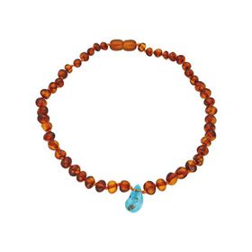 Chavin EG40 Kehribar Kolye Kız Erkek Çocuk Bebek Diş Kolyesi