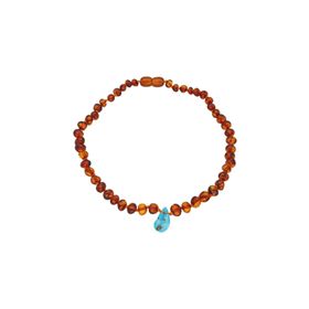 Chavin EG40 Kehribar Kolye Kız Erkek Çocuk Bebek Diş Kolyesi