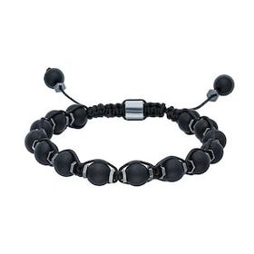 Chavin EG41 Hematit Mat Onyx Makrome Erkek Bileklik