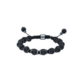 Chavin EG41 Hematit Mat Onyx Makrome Erkek Bileklik