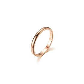 Chavin EH23RS 24 2 mm Söz Nişan Rose İp Bayan Erkek Çelik Yüzük