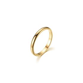 Chavin EH23SR Gold 24 2 mm Söz Nişan Gold İp Bayan Erkek Çelik Yüzük