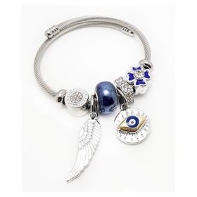 Chavin EK19BY 15 Mm. Kalın Taşlı Alloy Erkek Bileklik