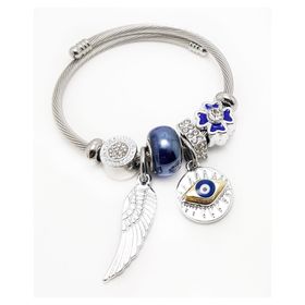Chavin EK19BY 15 Mm. Kalın Taşlı Alloy Erkek Bileklik