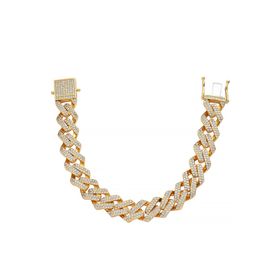 Chavin EK19BY 15 Mm. Kalın Taşlı Alloy Erkek Bileklik
