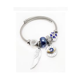 Chavin EK19BY 15 Mm. Kalın Taşlı Alloy Erkek Bileklik