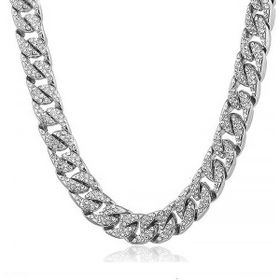 Chavin EK21BY 13 mm Kalın 60 cm Taşlı Alloy Erkek Zincir