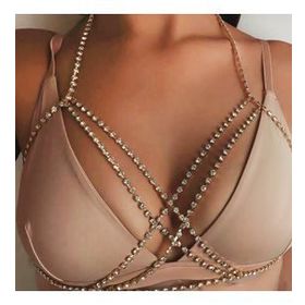 Chavin EM30SR 4mm. Su Yolu Taşlı Bayan Kolye Zincir Vücut Takısı