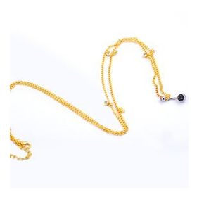 Chavin EN43SR Zincirli Bele Bağlamalı Taşlı Çelik Göbek Piercing