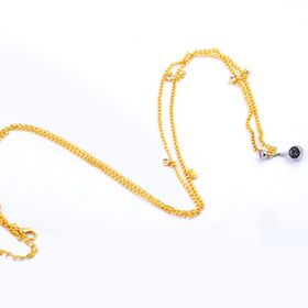 Chavin EN43SR Zincirli Bele Bağlamalı Taşlı Çelik Göbek Piercing