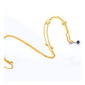 Chavin EN43SR Zincirli Bele Bağlamalı Taşlı Çelik Göbek Piercing