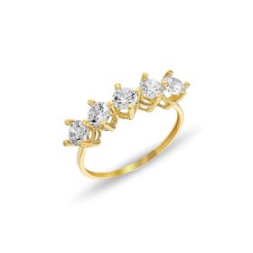 Chavin ET74-15 1.5 Carat Beştaş 8 Ayar Sarı Altın Yüzük