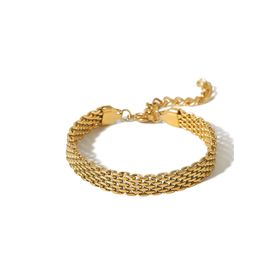 Chavin ET83SR 8 mm Gold Çelik Bayan Zincir Bileklik
