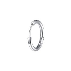 Chavin ET96BY Çelik Gri 10 mm Tekli Küçük Unisex Halka Küpe