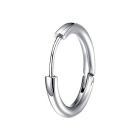 Chavin ET96BY Çelik Gri 10 mm Tekli Küçük Unisex Halka Küpe