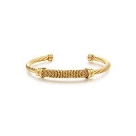 Chavin EU24SR Gold Helezon Kelepçe Dizayn Çelik Kadın Bileklik