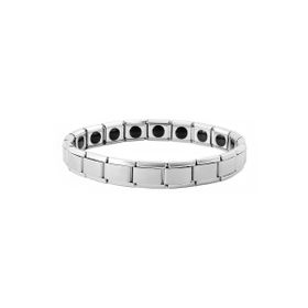 Chavin EU68 9 mm Germanyum Anti Stres Lastikli Mat Gri Çelik Unisex Bileklik