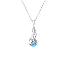 Chavin EU91 Topaz ve Zirkon Taşlı Gümüş Kolye