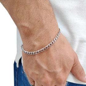 Chavin EU94BY-5 Gri 5 mm Çelik Erkek Bileklik