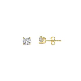 Chavin EU95SR 3 mm Zirkon 8 Ayar Kadın Tek Taş Altın Küpe