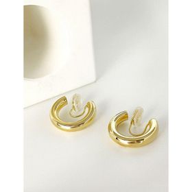 Chavin EV16SR Gold Bijuteri Deliksiz Kulaklar İçin Geçirmeli Sıkıştırma Küpe