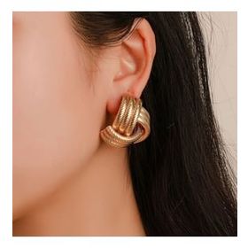 Chavin EV19SR Gold Bijuteri Retro Tarz Kadın Küpe
