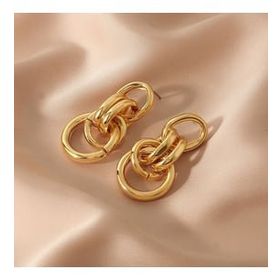 Chavin EV20SR Gold Bijuteri Retro Tarz Halka Kadın Küpe