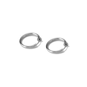 Chavin EV25BY-16 16 mm Çelik Silver Deliksiz Kulaklar İçin Yaylı Kapama Küpe