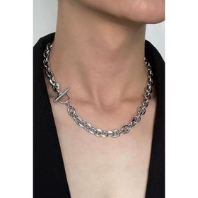 Chavin EV55 52 cm Hip Hop Stil Unisex Geçirmeli Zincir Kolye
