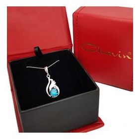Chavin Topaz Melek Kanadı 0.015 Carat Pırlanta Gümüş Kolye