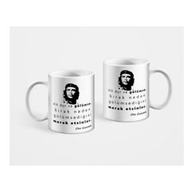 Che Guevara Dik Dur ve Gülümse Baskılı Kupa