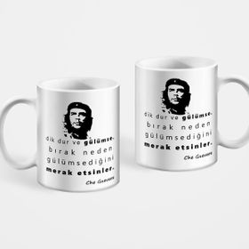 Che Guevara Dik Dur ve Gülümse Baskılı Kupa