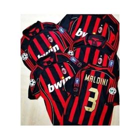 Cheecky Chic A.c Milan 2006/07 Paolo Maldini Siyah Kırmızı Özel Nostalji Forması