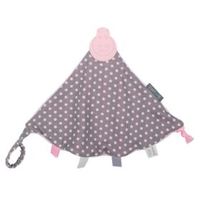 Cheeky Chompers Comfortchew Polka Dot Pink Diş Kaşıyıcılı Uyku Arkadaşı