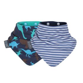 Cheeky Chompers Neckerbib Dino-Stripes Mama Önlüğü