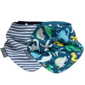 Cheeky Chompers Neckerbib Dino-Stripes Mama Önlüğü