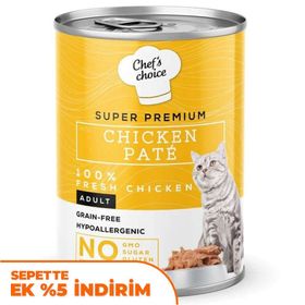 Chefs Cchoice 400 gr Pate Chicken Tavuklu Tahılsız Ezme Kedi Yaş Maması