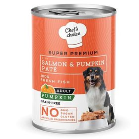 Chefs Cchoice 400 gr Somon Balıklı Ve Balkabaklı Kıyılmış Yetişkin Köpek Konservesi