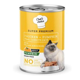 Chef's Choice 12x400 gr Tavuklu ve Balkabağı Ezmeli Yetişkin Kedi Yaş Maması