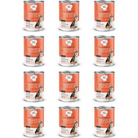 Chef's Choice 12x400 Tahılsız Somon Balıklı ve Pirinçli Ezme Köpek Konservesi