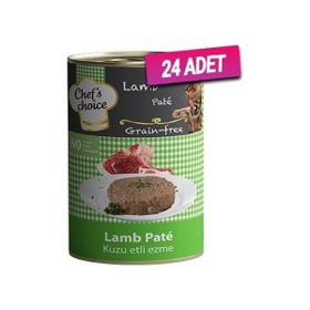 Chef's Choice 24x400 gr Kıyılmış Kuzulu Yetişkin Kedi Konservesi
